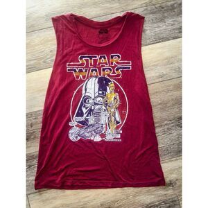 Star Wars Men's Large‎ Star Wars R2D2 Raw Edge Sleeveless Shirt